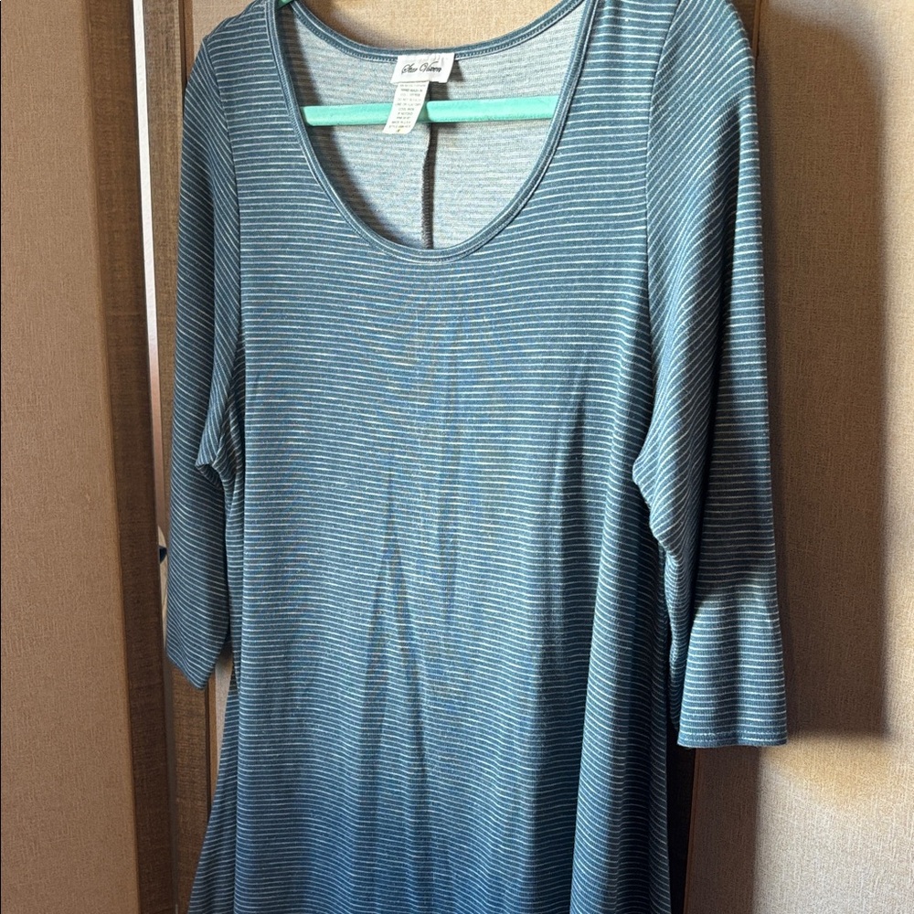 FINAL MARKDOWN Star vixen Striped Top 1X